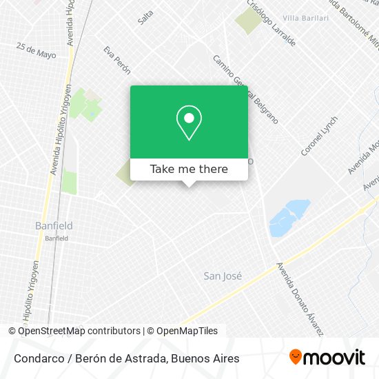 Condarco / Berón de Astrada map