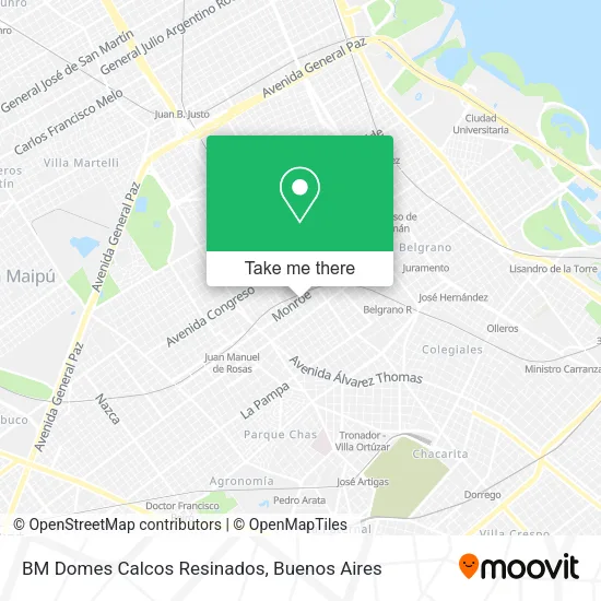 Mapa de BM Domes Calcos Resinados