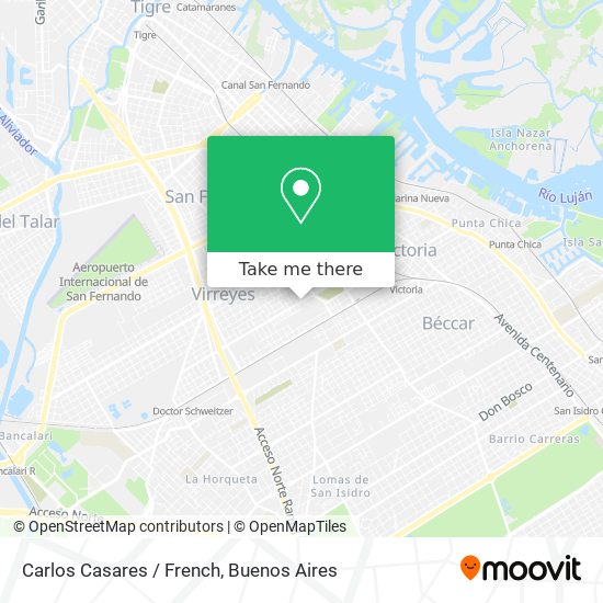 Carlos Casares / French map