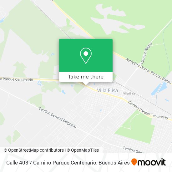 Mapa de Calle 403 / Camino Parque Centenario