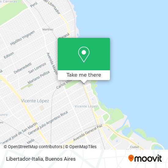 Mapa de Libertador-Italia