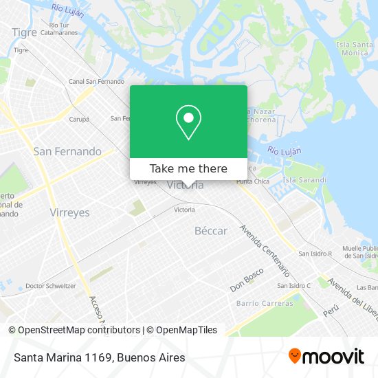 Santa Marina 1169 map