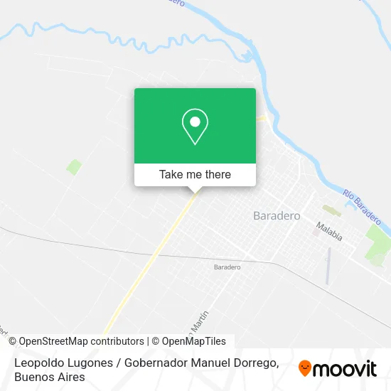 Leopoldo Lugones / Gobernador Manuel Dorrego map