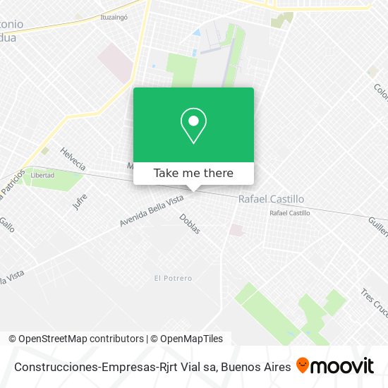 Construcciones-Empresas-Rjrt Vial sa map