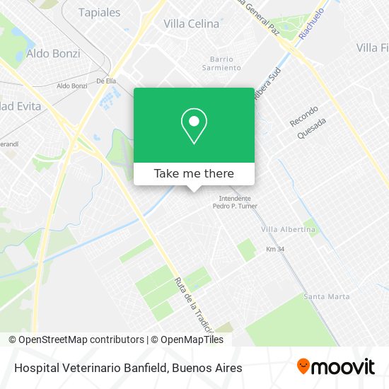 Hospital Veterinario Banfield map