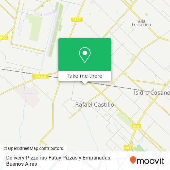 Delivery-Pizzerias-Fatay Pizzas y Empanadas map