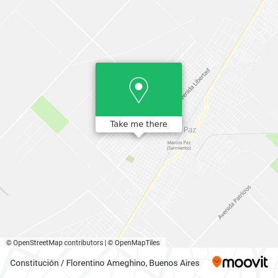 Constitución / Florentino Ameghino map