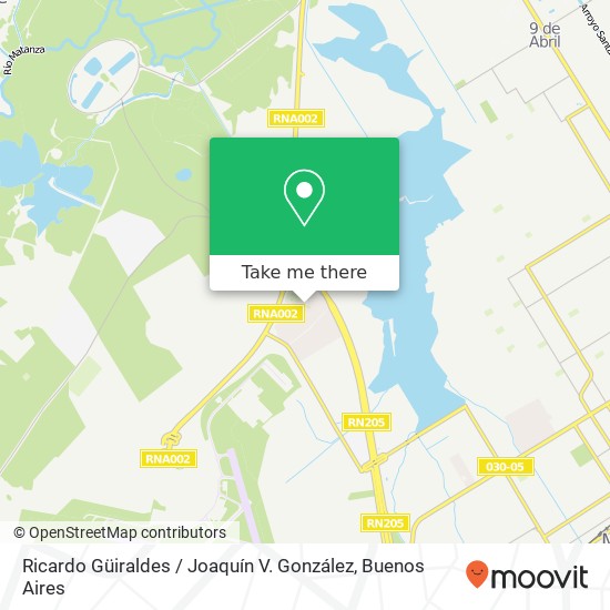 Ricardo Güiraldes / Joaquín V. González map