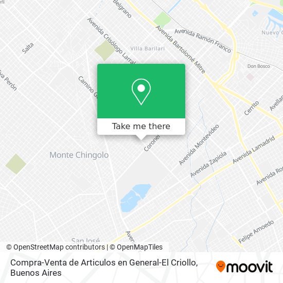Compra-Venta de Articulos en General-El Criollo map