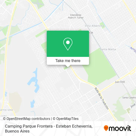 Camping Parque Frontera - Esteban Echeverria map