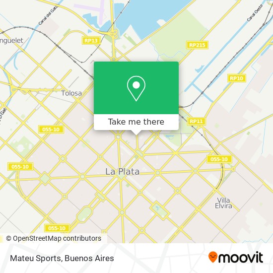 Mateu Sports map