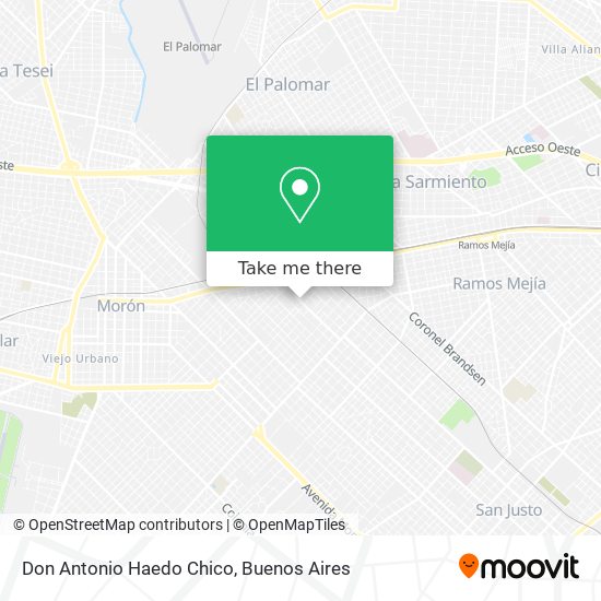 Don Antonio Haedo Chico map