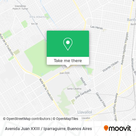 Avenida Juan XXIII / Iparraguirre map