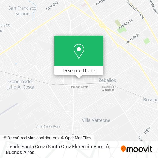 Tienda Santa Cruz (Santa Cruz Florencio Varela) map