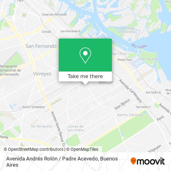Avenida Andrés Rolón / Padre Acevedo map