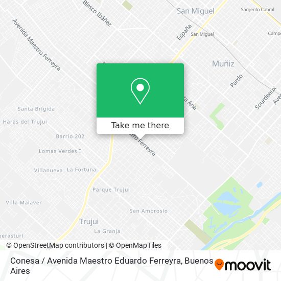 Mapa de Conesa / Avenida Maestro Eduardo Ferreyra