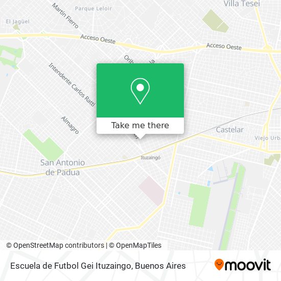 Escuela de Futbol Gei Ituzaingo map