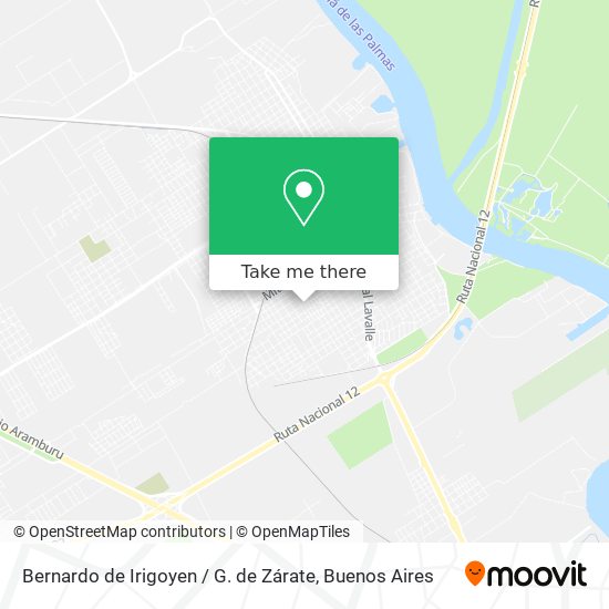 Mapa de Bernardo de Irigoyen / G. de Zárate