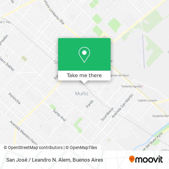 San José / Leandro N. Alem map