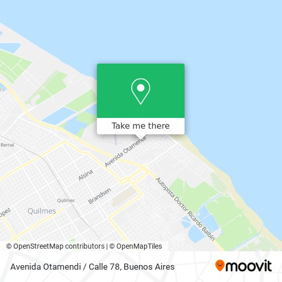 Avenida Otamendi / Calle 78 map
