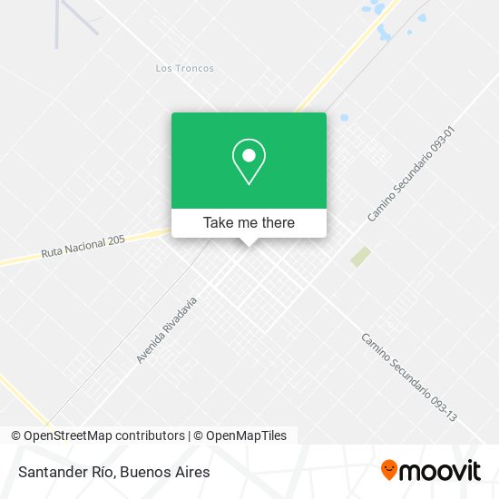 Santander Río map