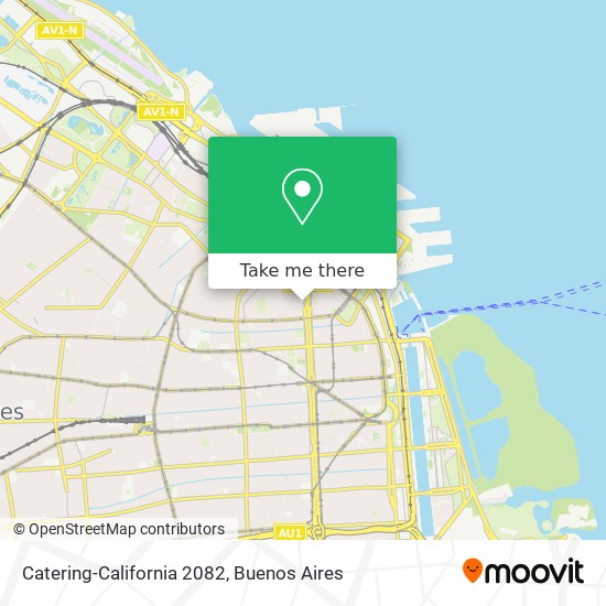 Catering-California 2082 map