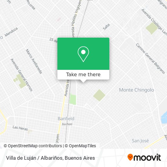 Villa de Luján / Albariños map