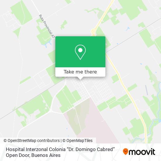 Hospital Interzonal Colonia “Dr. Domingo Cabred” Open Door map