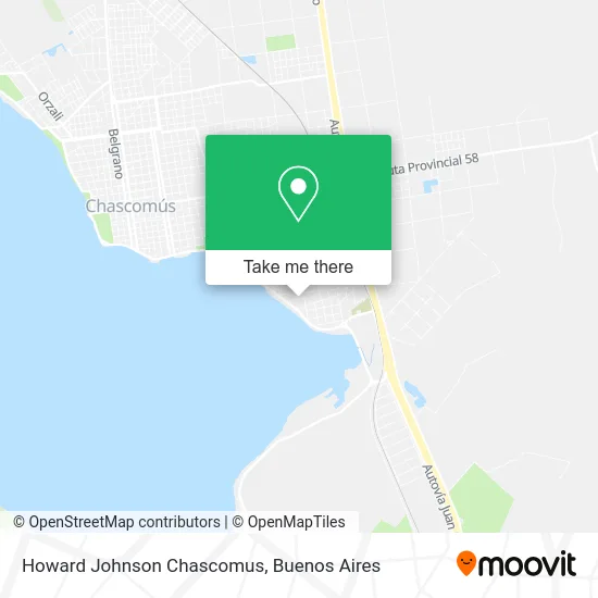 Howard Johnson Chascomus map