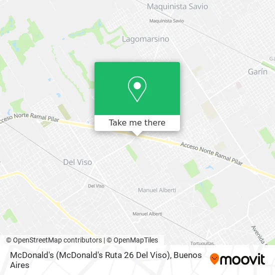Mapa de McDonald's (McDonald's Ruta 26 Del Viso)