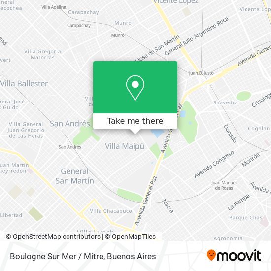 Boulogne Sur Mer / Mitre map