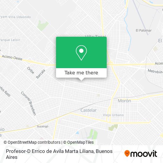 Mapa de Profesor-D Errico de Avila Marta Liliana