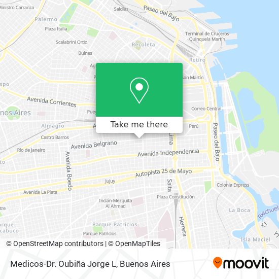 Mapa de Medicos-Dr. Oubiña Jorge L