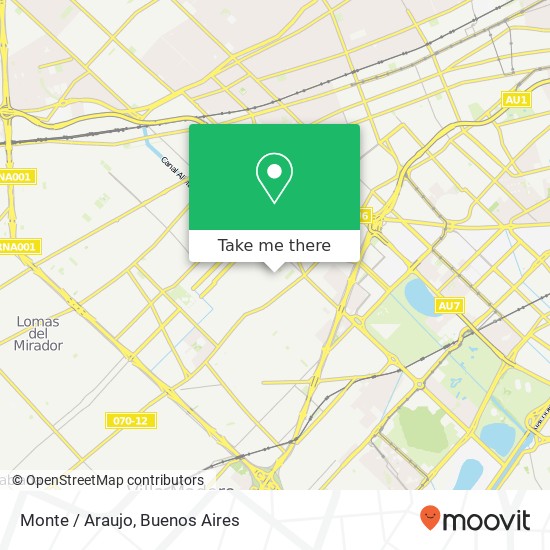 Monte / Araujo map