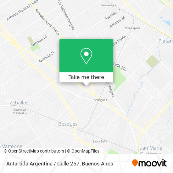 Antártida Argentina / Calle 257 map