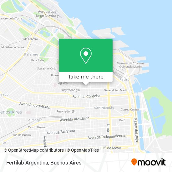 Mapa de Fertilab Argentina