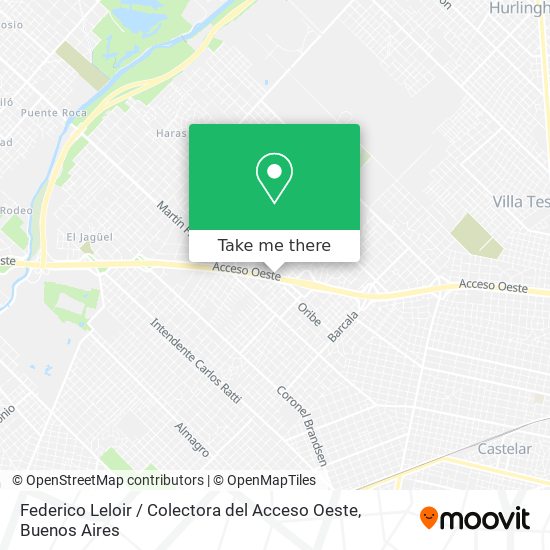 Federico Leloir / Colectora del Acceso Oeste map
