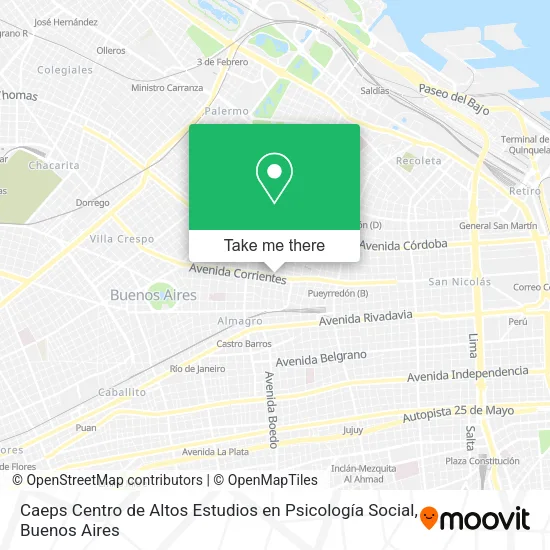 Mapa de Caeps Centro de Altos Estudios en Psicología Social