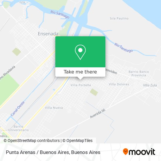 Punta Arenas / Buenos Aires map