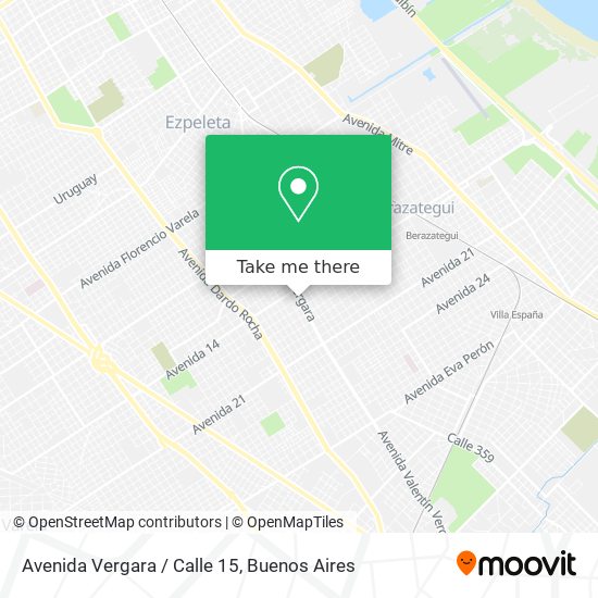 Avenida Vergara / Calle 15 map