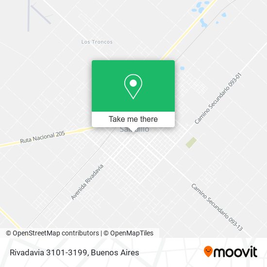 Rivadavia 3101-3199 map