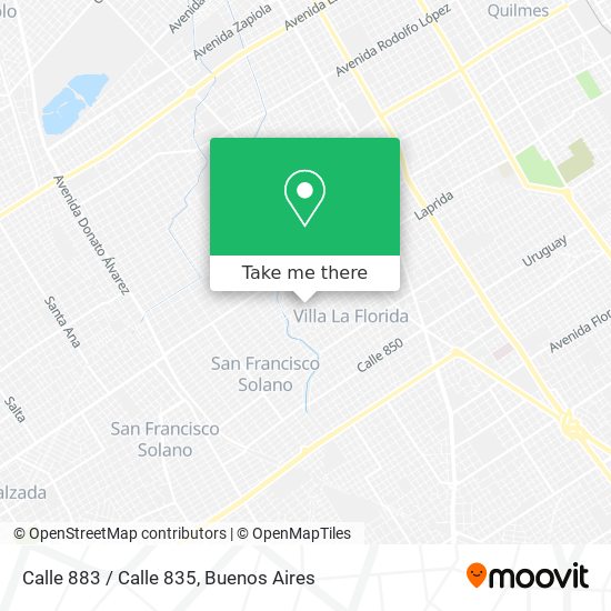 Mapa de Calle 883 / Calle 835