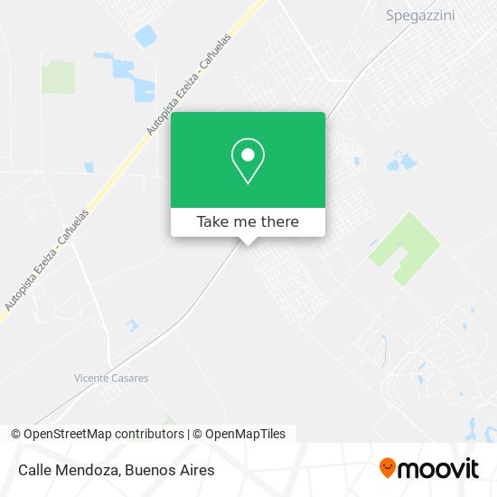 Mapa de Calle Mendoza