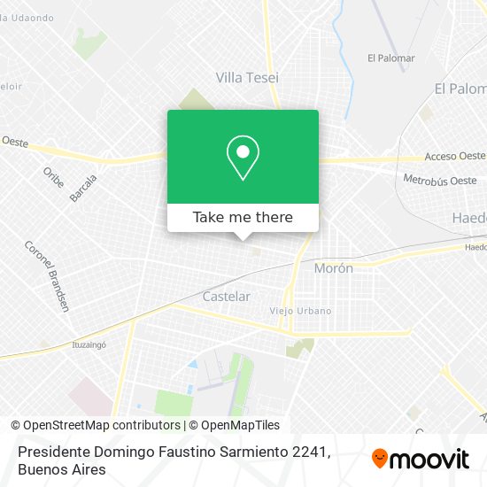 Presidente Domingo Faustino Sarmiento 2241 map