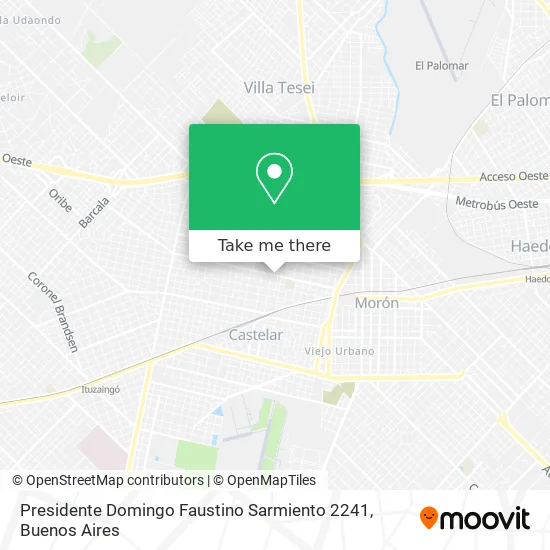 Mapa de Presidente Domingo Faustino Sarmiento 2241