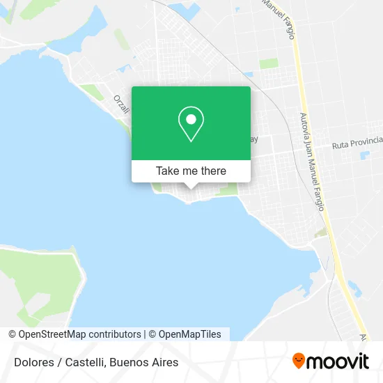 Dolores / Castelli map