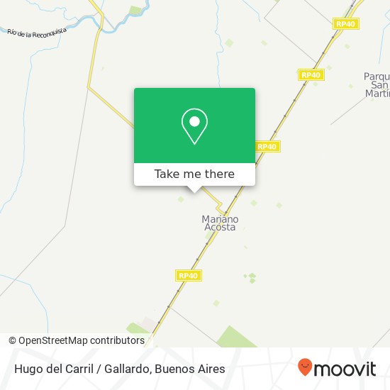 Hugo del Carril / Gallardo map