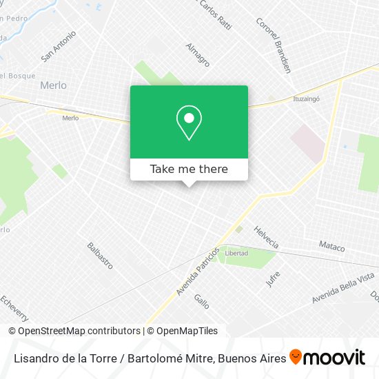 Lisandro de la Torre / Bartolomé Mitre map