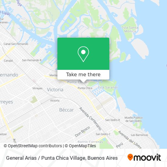 General Arias / Punta Chica Village map