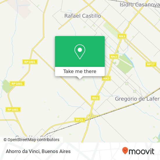 Ahorro da Vinci map